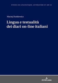 Abbildung von: Lingua e testualità dei diari on-line italiani - Peter Lang Verlag