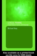 Cover: Lexical Priming - Routledge