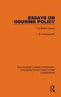 Cover: Essays on Housing Policy - Routledge