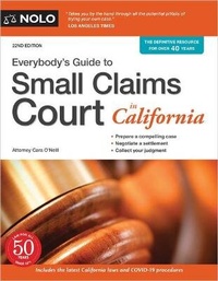 Enlarge image Cover: Everybody's Guide to Small Claims Court in California - NOLO