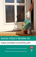 Cover: Social Policy Review 33 - Policy Press