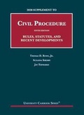 Cover: 2020 Supplement to Civil Procedure, Rules, Statutes, and Recent Developments - West Academic Press