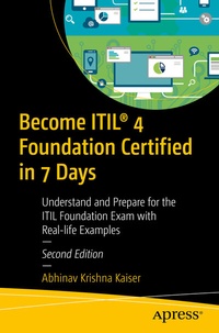 Abbildung von: Become ITIL® 4 Foundation Certified in 7 Days - Apress