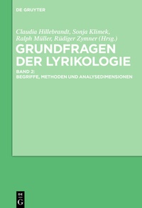 Abbildung von: Grundfragen der Lyrikologie 2 - De Gruyter