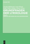 Cover: Grundfragen der Lyrikologie 2 - De Gruyter