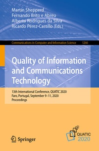 Enlarge image Cover: Quality of Information and Communications Technology - Springer