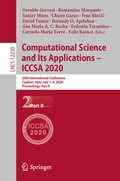 Cover: Computational Science and Its Applications - ICCSA 2020 - Springer