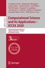 Cover: Computational Science and Its Applications - ICCSA 2020 - Springer