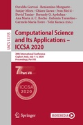 Cover: Computational Science and Its Applications - ICCSA 2020 - Springer