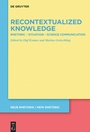 Cover: Recontextualized Knowledge - De Gruyter