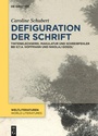 Cover: Defiguration der Schrift - De Gruyter