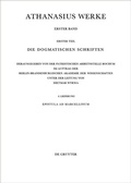 Cover: Epistula ad Marcellinum - De Gruyter