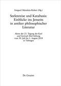 Cover: Seelenreise und Katabasis - De Gruyter