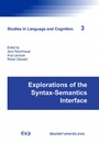 Cover: Explorations of the Syntax-Semantics Interface - d&uuml;sseldorf university press