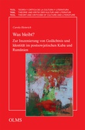 Cover: Was bleibt? - Georg Olms Verlag