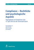 Cover: Compliance - Rechtliche und psychologische Aspekte - St&auml;mpfli Verlag AG