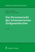 Cover: Das Personenrecht des Schweizerischen Zivilgesetzbuches - St&auml;mpfli Verlag AG