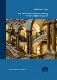 Abbildung von: Die insiderrechtliche Beurteilung von Aktienoptionsplänen - utzverlag GmbH