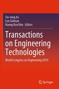 Enlarge image Cover: Transactions on Engineering Technologies - Springer