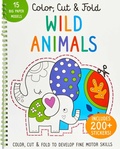 Cover: Color, Cut, and Fold: Wild Animals - Insight Editions