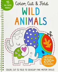 Enlarge image Cover: Color, Cut, and Fold: Wild Animals - Insight Editions