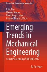 Enlarge image Cover: Emerging Trends in Mechanical Engineering - Springer