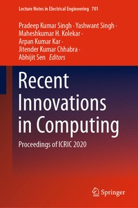 Enlarge image Cover: Recent Innovations in Computing - Springer