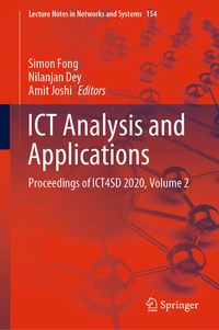 Enlarge image Cover: ICT Analysis and Applications - Springer