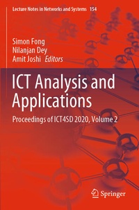 Enlarge image Cover: ICT Analysis and Applications - Springer