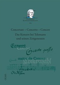 Cover: Concertare - Concerto - Concert - Georg Olms Verlag
