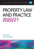 Cover: Property Law and Practice 2020/2021 - College of Law Publishing
