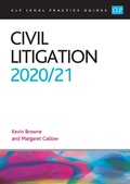 Abbildung von: Civil Litigation 2020/2021 - College of Law Publishing