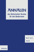Cover: Beitr&auml;ge zur Geschichte des Rhein-Maasraumes - B&ouml;hlau