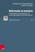 Cover: Reformatio et memoria - Vandenhoeck & Ruprecht