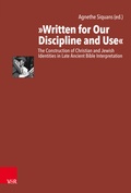 Cover: "Written for Our Discipline and Use" - Vandenhoeck & Ruprecht