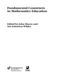 Cover: Fundamental Constructs in Mathematics Education - Routledge