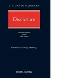 Cover: Disclosure 2nd Supplement - Sweet & Maxwell