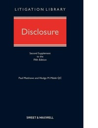 Enlarge image Cover: Disclosure 2nd Supplement - Sweet & Maxwell