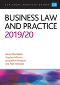 Cover: Business Law and Practice 2019/2020 - College of Law Publishing