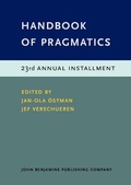 Cover: Handbook of Pragmatics - John Benjamins Publishing Co