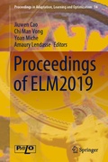 Cover: Proceedings of ELM2019 - Springer