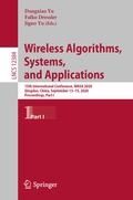Cover: Wireless Algorithms, Systems, and Applications - Springer