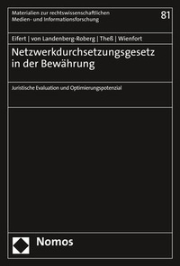 Abbildung von: Netzwerkdurchsetzungsgesetz in der Bewährung - Nomos