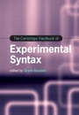 Cover: The Cambridge Handbook of Experimental Syntax - Cambridge University Press