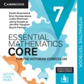 Cover: Essential Mathematics CORE for the Victorian Curriculum Year 7 Digital Code - Cambridge University Press