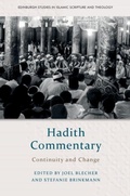 Cover: Hadith Commentary - Edinburgh University Press