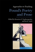 Cover: Approaches to Teaching Pound's Poetry and Prose - Modern Language Association of America