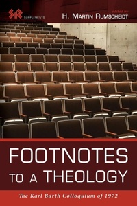 Enlarge image Cover: Footnotes to a Theology - Wipf & Stock Publishers