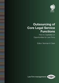 Cover: Outsourcing of Core Legal Service Functions - Globe Law and Business Ltd