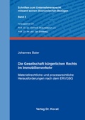 Abbildung von: Die Gesellschaft bürgerlichen Rechts im Immobilienverkehr - Kovac, Dr. Verlag